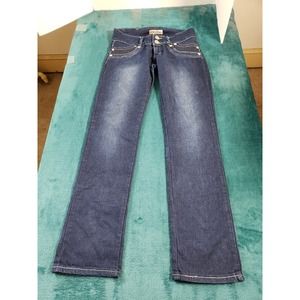 La Linda Jeans Sz 10 Blue Mid Rise Ladies Stretch Pants Skinny Denim Handcrafted
